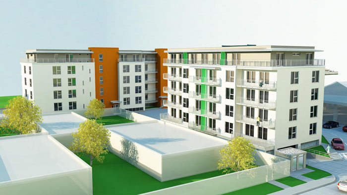 Obytný súbor gala residence, spracované pre Draškovič s.r.o.