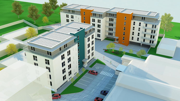 Obytný súbor gala residence, spracované pre Draškovič s.r.o.